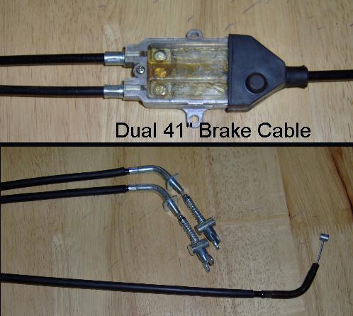 Dual 41 inch brake cable