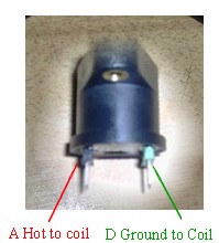 Coil hot and
                ground