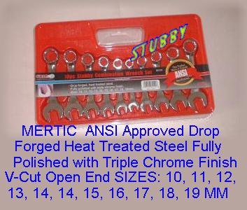Mertic Stubby Wrench Set