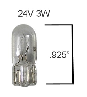 24 Volt 3 Watt bulb turn signal bulb